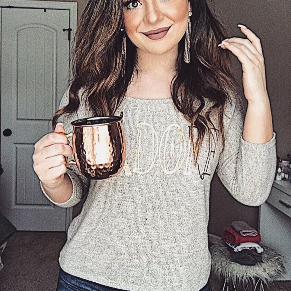 J’Adore graphic knit top